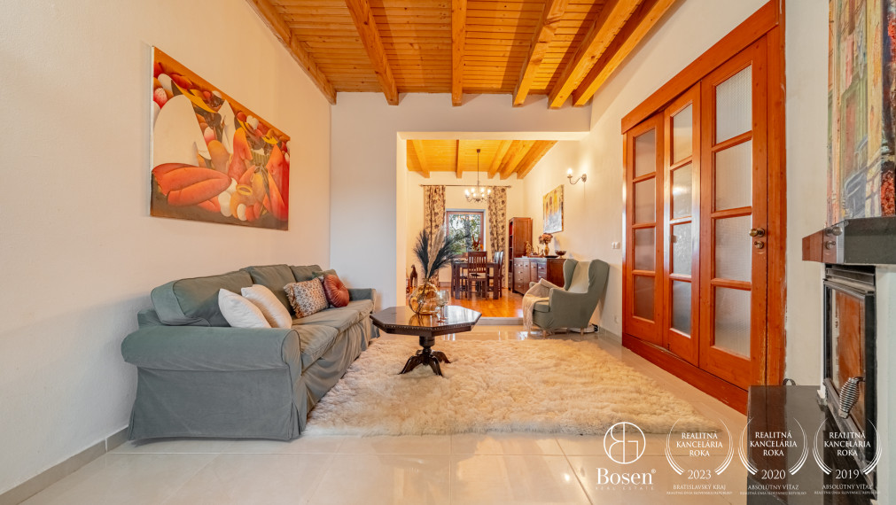 BOSEN | Unique country estate, family house, stable, 30,000 m² land, only 27 km from Bratislava, Dúbrava