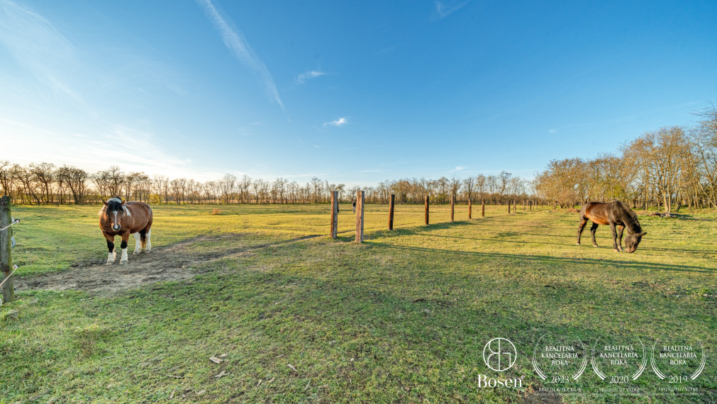 BOSEN | Unique country estate, family house, stable, 30,000 m² land, only 27 km from Bratislava, Dúbrava