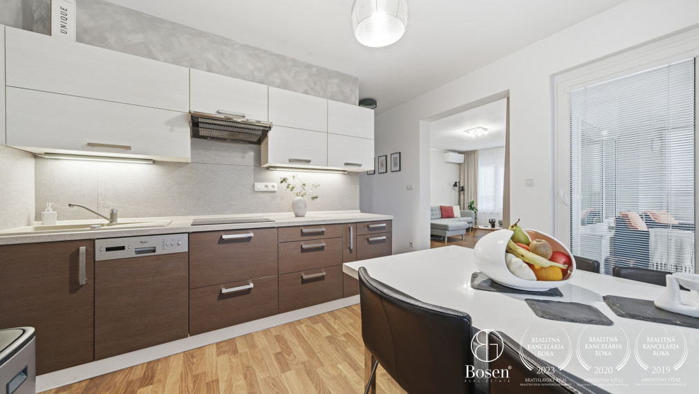 BOSEN | Kompletne zariadený 2-izbový byt s klimatizáciou a parkovaním – Ružinov, 78m2