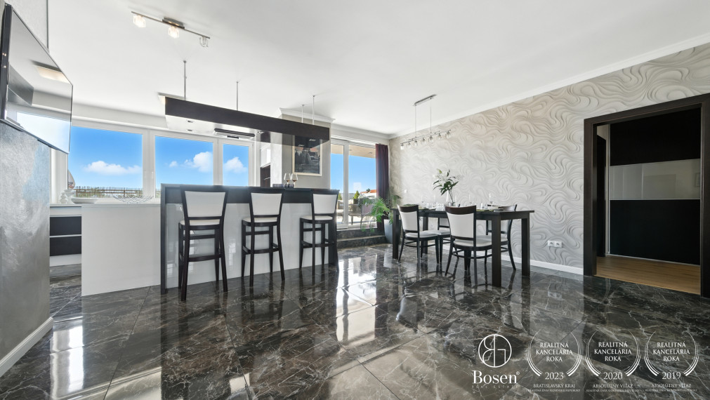 BOSEN | Space, light, privacy – penthouse – 267 m2 | Kramáre – Uhrova Street