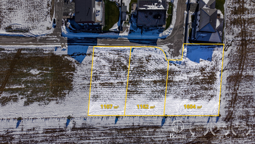 BOSEN | 3 Stavebné pozemky s investičným potenciálom, Veľká Lomnica, 3 873 m2