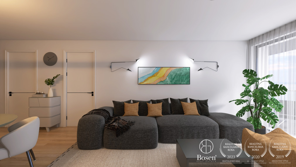 BOSEN | BLUEWAVE 2 izbový byt s výhľadom na rieku, Banka, Piešťany, 85.17 m2