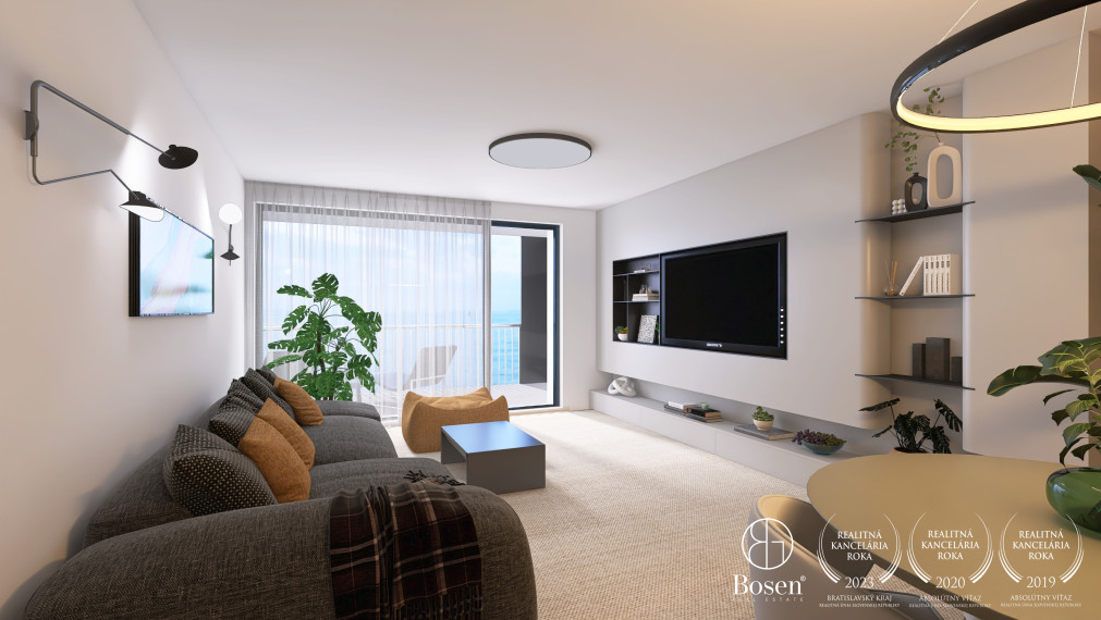 BOSEN | BLUEWAVE 2 izbový byt s výhľadom na rieku, Banka, Piešťany, 85.17 m2