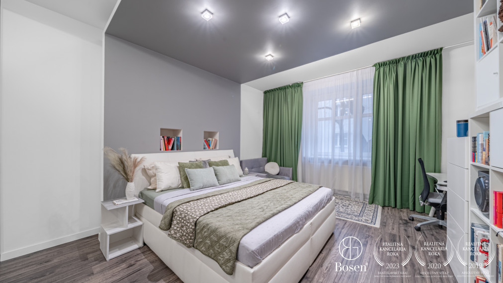 BOSEN | elegant 2-room spacious apartment with a loggia in a quiet part of the Old Town, Bratislava