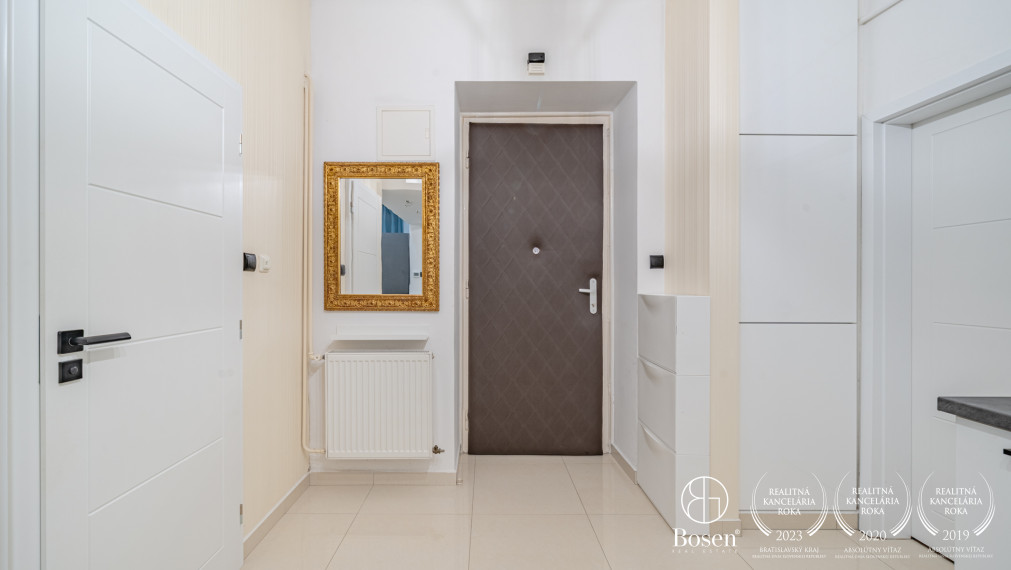 BOSEN | elegant 2-room spacious apartment with a loggia in a quiet part of the Old Town, Bratislava