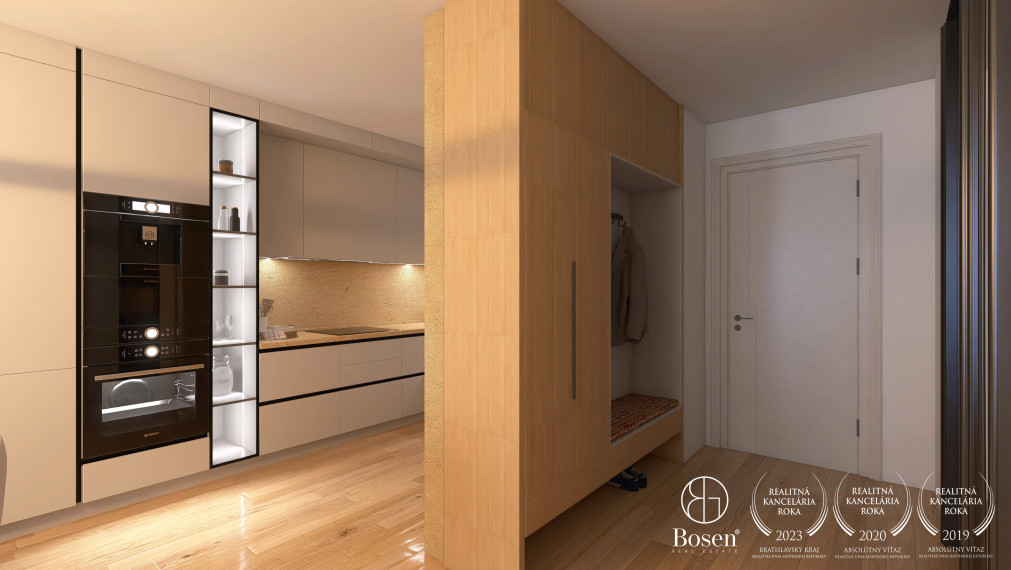 BOSEN | BLUEWAVE 2 izbový byt s výhľadom na rieku, Banka, Piešťany, 85.17 m2