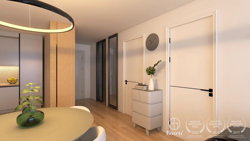 BOSEN | BLUEWAVE 2 izbový byt s výhľadom na rieku, Banka, Piešťany, 85.17 m2