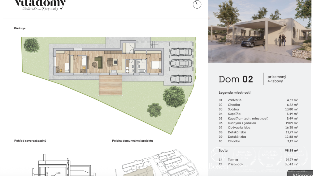 BOSEN | Rodinný dom v novom projekte ViladomyZáhorská_Kerepušky, Záhorská Bystrica
