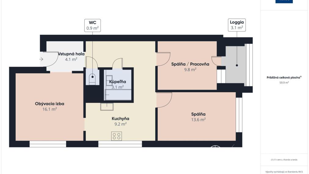 Na predaj moderný 3-izbový byt po rekonštrukcii pri lese.