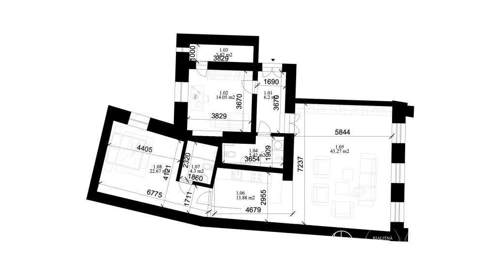 BOSEN | Nadštandardný 3 izbový byt s vysokými stropmi, Staré Mesto, Palisády - Štefánikova, 116 m2