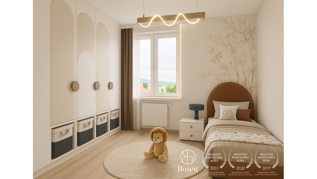 PREDANÉ| ARISE| 4-izbový byt s loggiou a výhľadom na Bratislavu, Rača