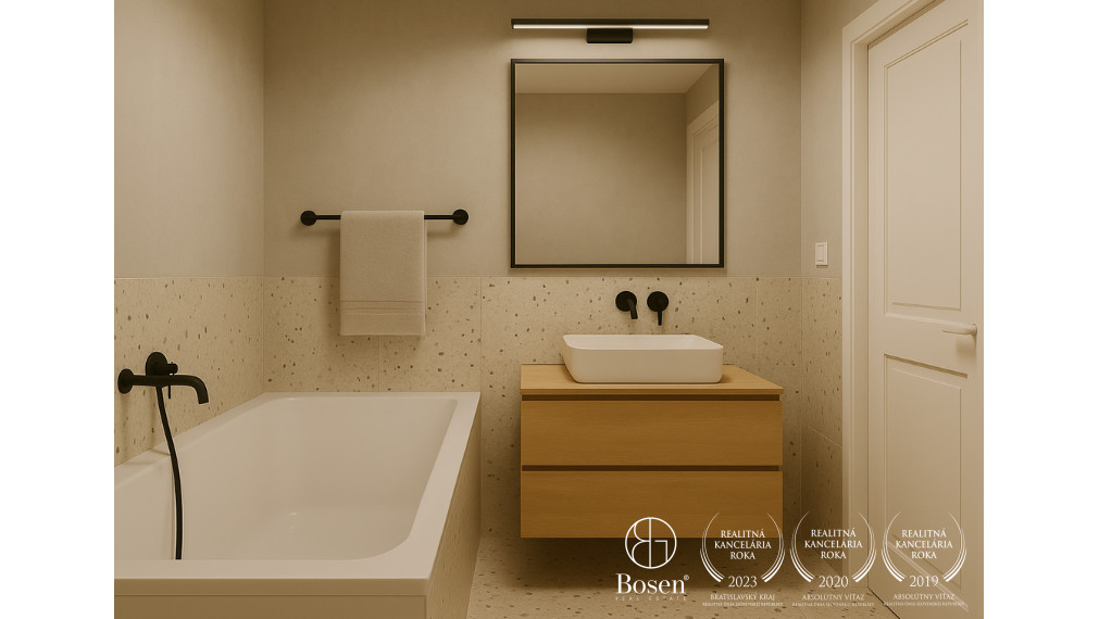 PREDANÉ| ARISE| 4-izbový byt s loggiou a výhľadom na Bratislavu, Rača