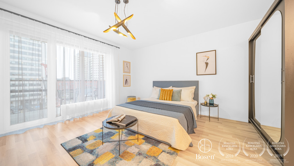 BOSEN | Priestranný 1kk byt v novostavbe Jarabinky - Ružinov, 50 m2