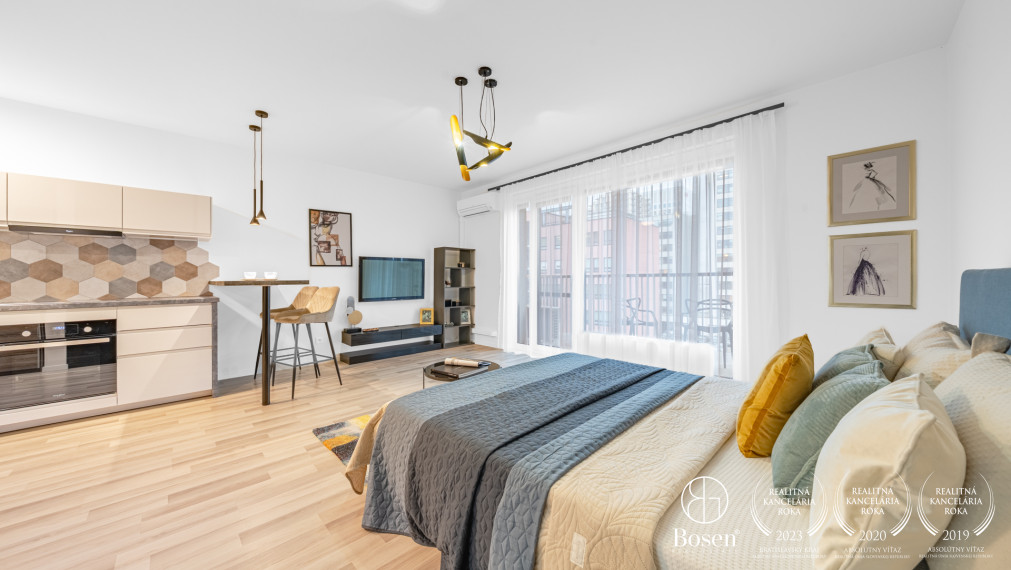 BOSEN | Priestranný 1kk byt v novostavbe Jarabinky - Ružinov, 50 m2