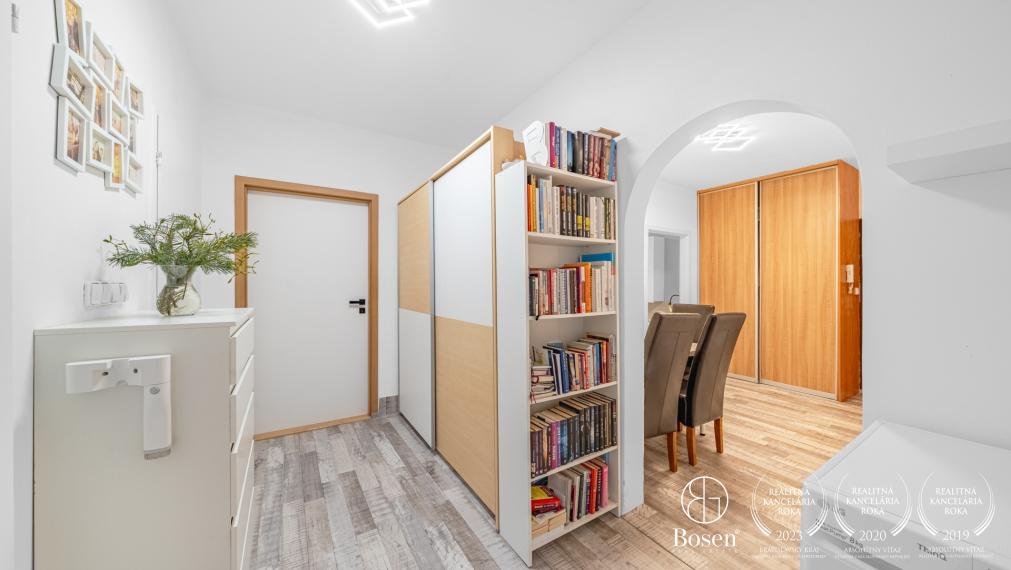 BOSEN | 3 izbový zrekonštruovaný byt s dvomi loggiami, 77,19m2, Topolčianska, Petržalka