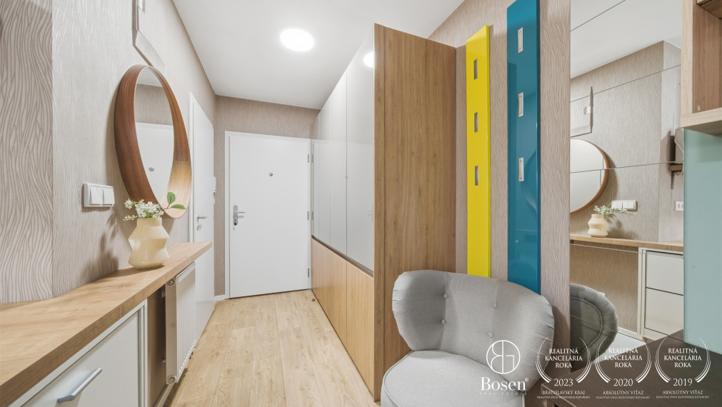 BOSEN | Praktický 1 izbový byt s veľkým balkónom, Rustaveliho ul., Rača-BA