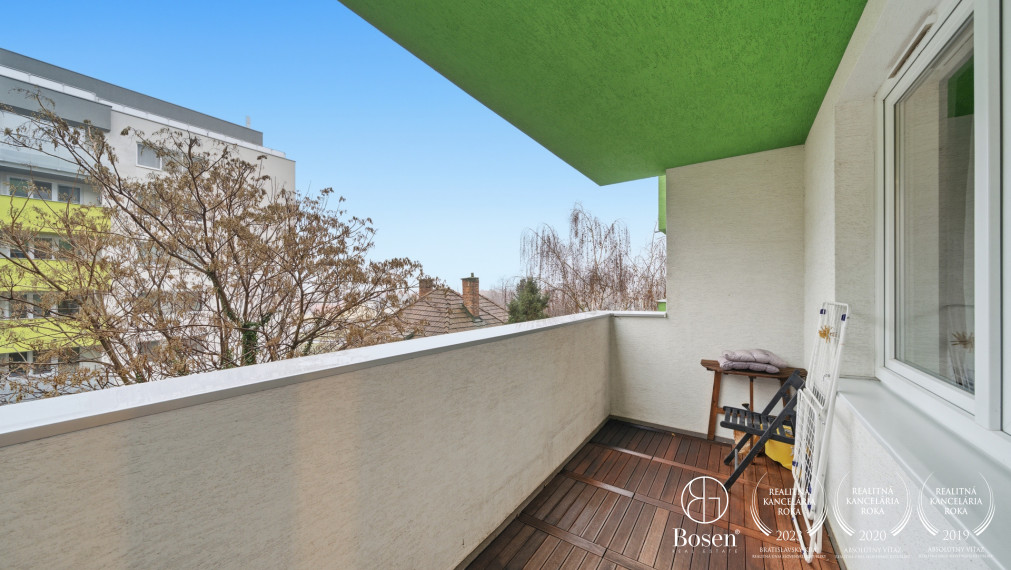 BOSEN | Praktický 1 izbový byt s veľkým balkónom, Rustaveliho ul., Rača-BA