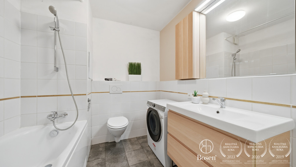 BOSEN | Praktický 1 izbový byt s veľkým balkónom, Rustaveliho ul., Rača-BA