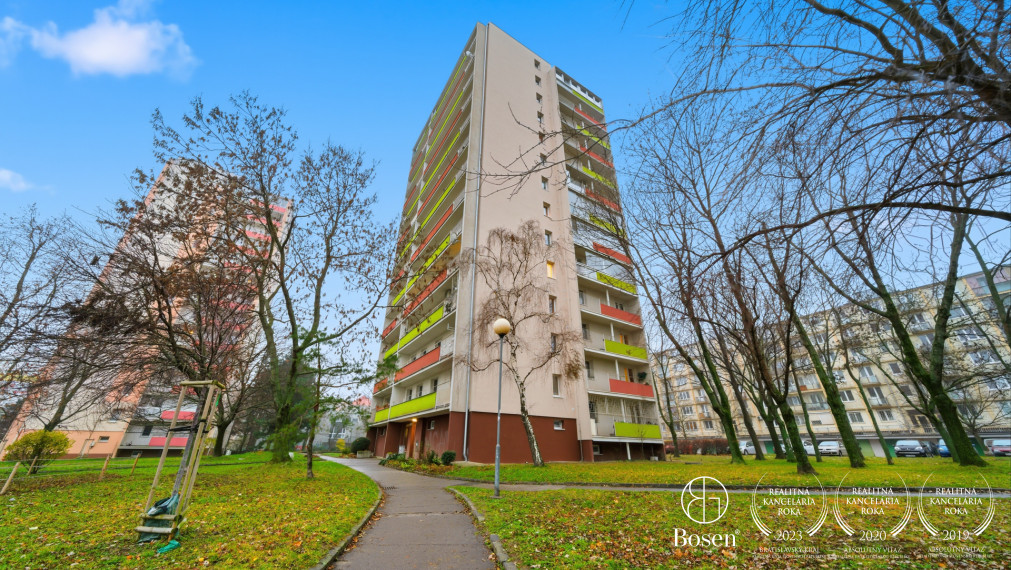 BOSEN | 3 izbový byt s veľkou loggiou, 69,2 m2, Račianska ulica, Nové Mesto