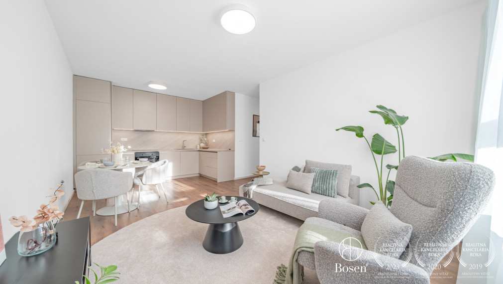 REZERVOVANÉ: BOSEN | 2kk byt v projekte TAMMI, 53 m2, Dúbravka