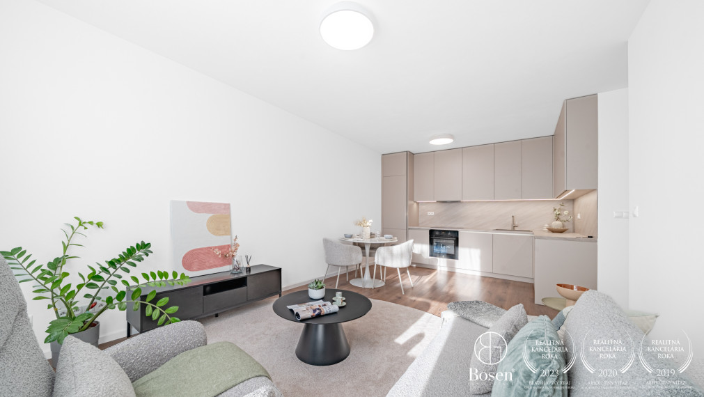 REZERVOVANÉ: BOSEN | 2kk byt v projekte TAMMI, 53 m2, Dúbravka
