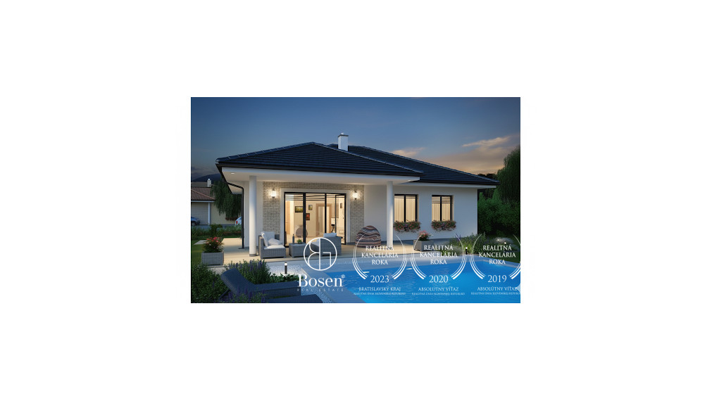 BOSEN | Stavebný pozemok s projektom na rodinný dom, 593 m2