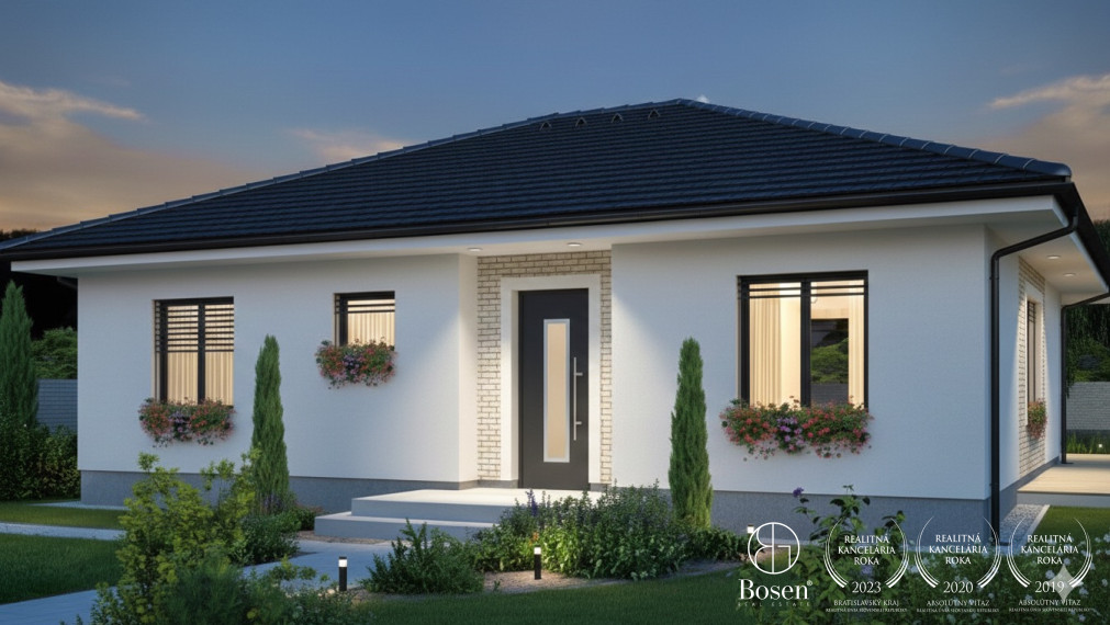 BOSEN | Stavebný pozemok s projektom na rodinný dom, 593 m2