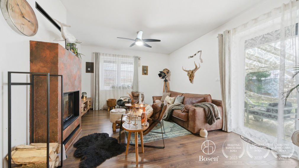 BOSEN |Útulný 4-izb. RD s krbom a terasou v obci Miloslavov – Alžbetin Dvor