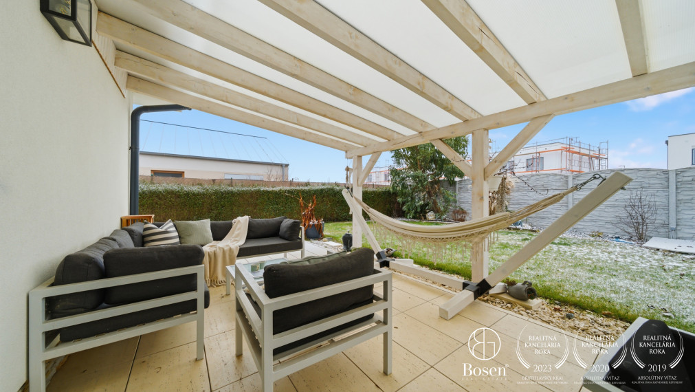 BOSEN |Útulný 4-izb. RD s krbom a terasou v obci Miloslavov – Alžbetin Dvor