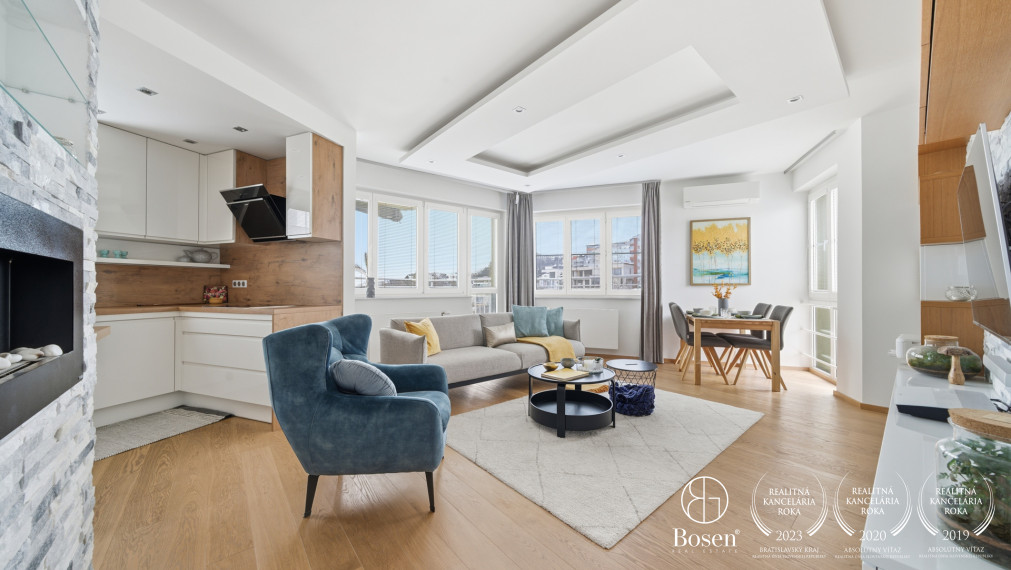 BOSEN | Výhľad, terasa a ticho Starého Mesta: 4-izbový byt na ulici Tichá, 102 m²