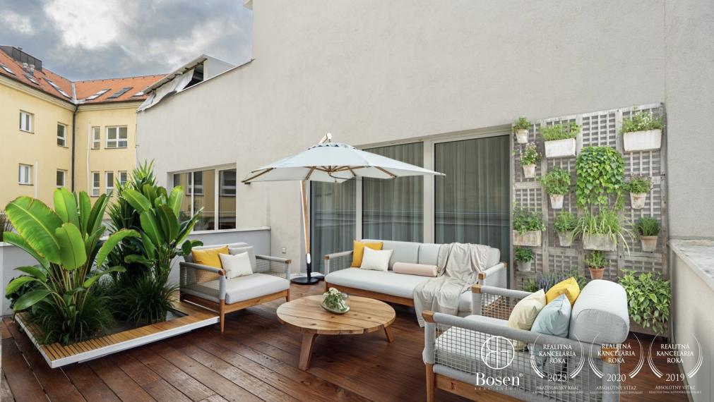 BOSEN | Novostavba 3 izbový mezonet s terasou 163,64 m2, Obchodná ulica, Bratislava – m.č. Staré Mesto