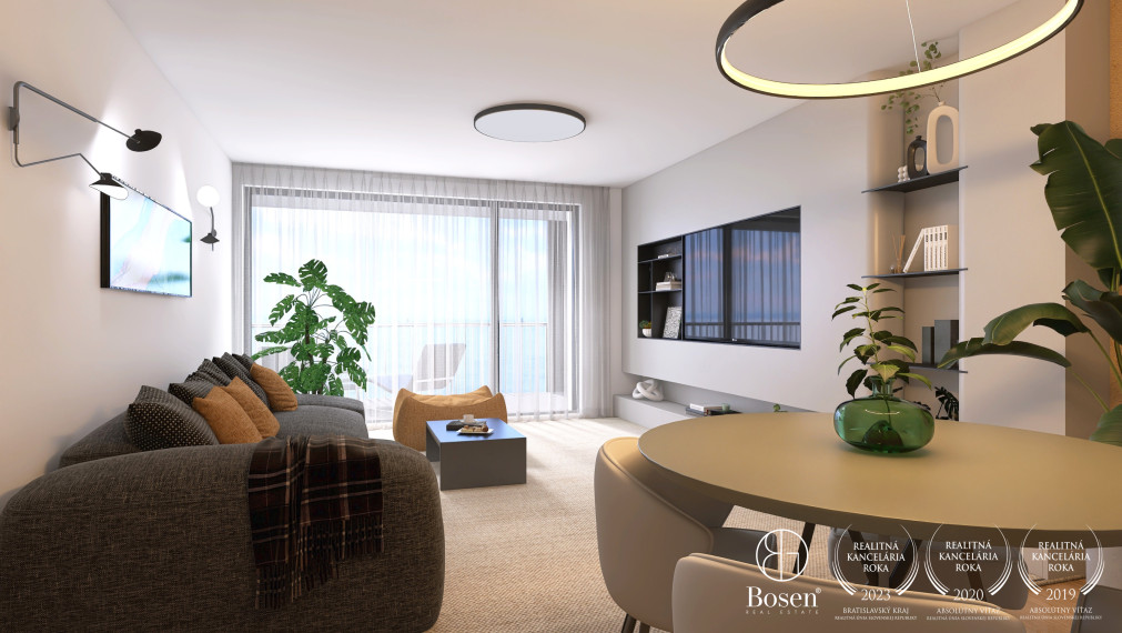 BOSEN | BLUEWAVE 2 izbový byt s výhľadom na rieku, Banka, Piešťany, 85.17 m2