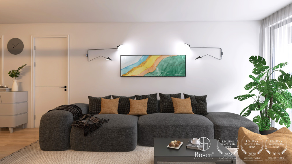 BOSEN | BLUEWAVE 2 izbový byt s výhľadom na rieku, Banka, Piešťany, 85.17 m2