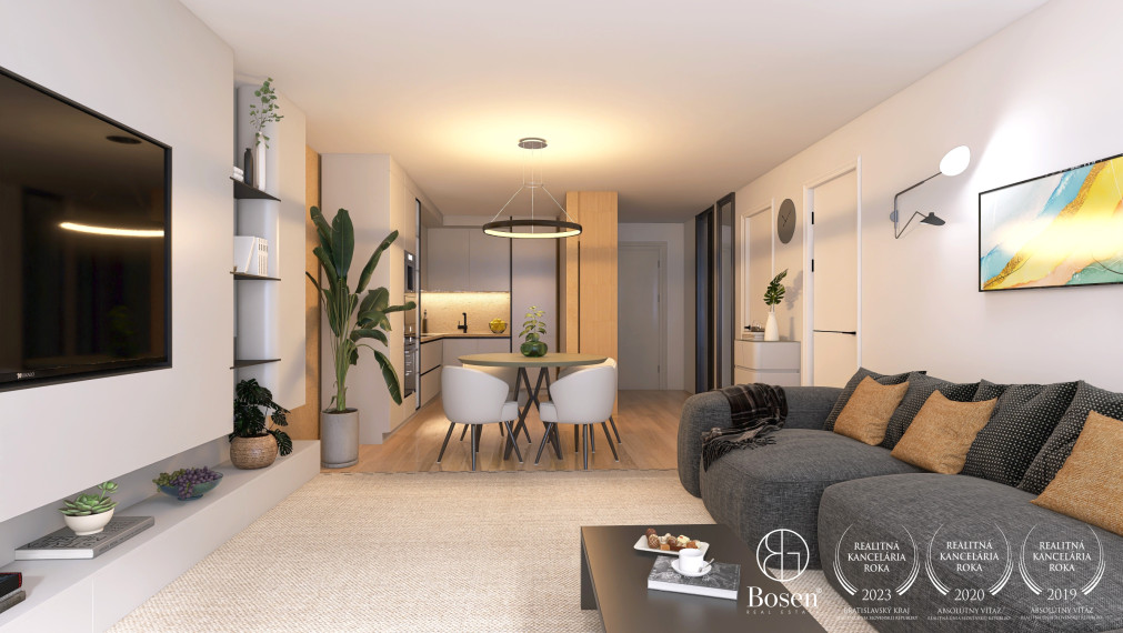 BOSEN | BLUEWAVE 2 izbový byt s výhľadom na rieku, Banka, Piešťany, 85.17 m2