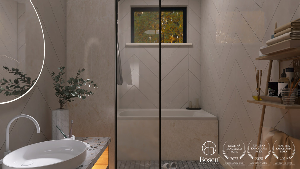 BOSEN | Na predaj rozostavaný dom s projektom, veľkou terasou a pozemkom 1875 m²