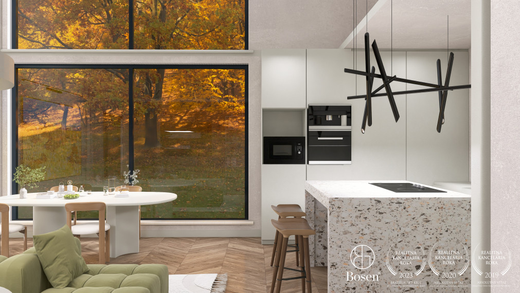 BOSEN | Na predaj rozostavaný dom s projektom, veľkou terasou a pozemkom 1875 m²