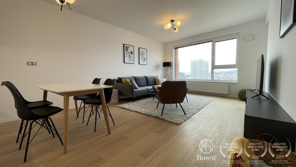 BOSEN | 2 izb.byt na 17. poschodí v projekte KLINGERKA,2 parkingy, Súkennícka, 60 m2