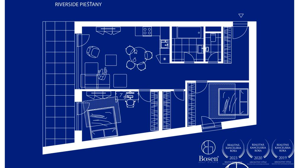 BOSEN | BLUEWAVE 3 izbový byt v nádhernej lokalite, Banka Piešťany, 102,9 m2