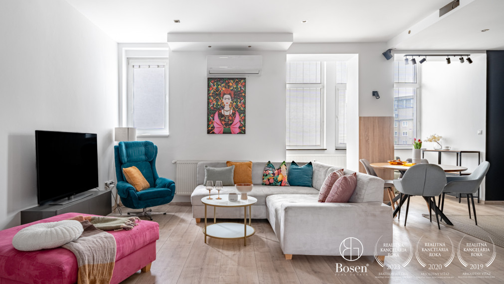 BOSEN I Prenájom priestranného 4-izbového bytu, Záhradnícka, 108 m²