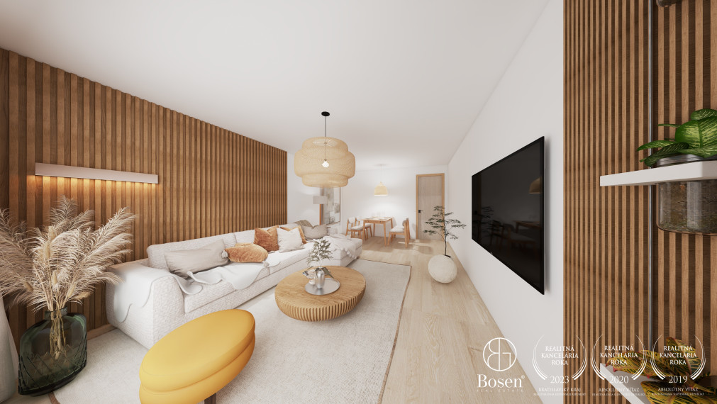 BOSEN | Priestranný 2,5 izbový byt s lodžiou, 71 m2, Ružinov, BA