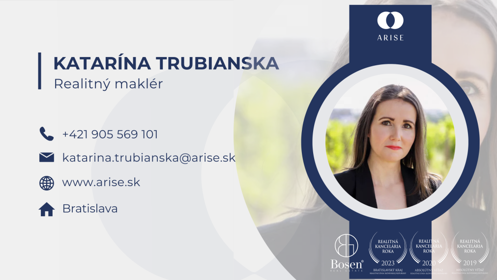 ARISE | Na prenájom svetlý 3-izbový byt s loggiou, Modra