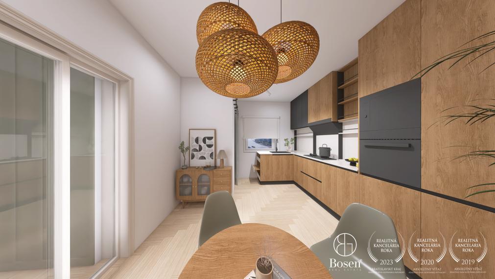 BOSEN | Veľkometrážny 1,5 izbový byt s výhľadom, Na Hrebienku, BA 63m2