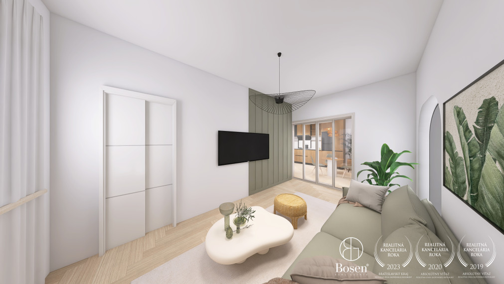 BOSEN | Veľkometrážny 1,5 izbový byt s výhľadom, Na Hrebienku, BA 63m2