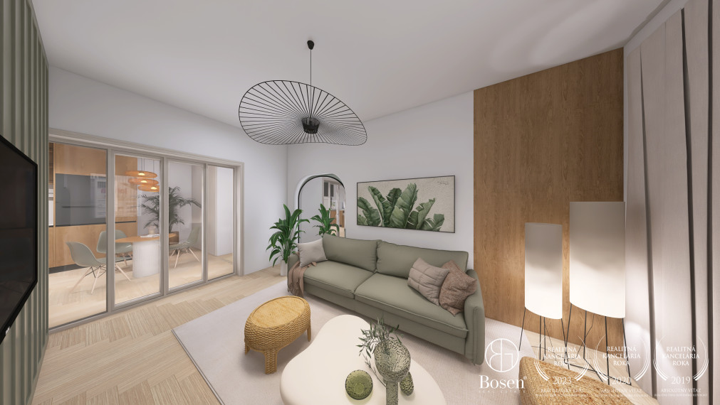 BOSEN | Veľkometrážny 1,5 izbový byt s výhľadom, Na Hrebienku, BA 63m2