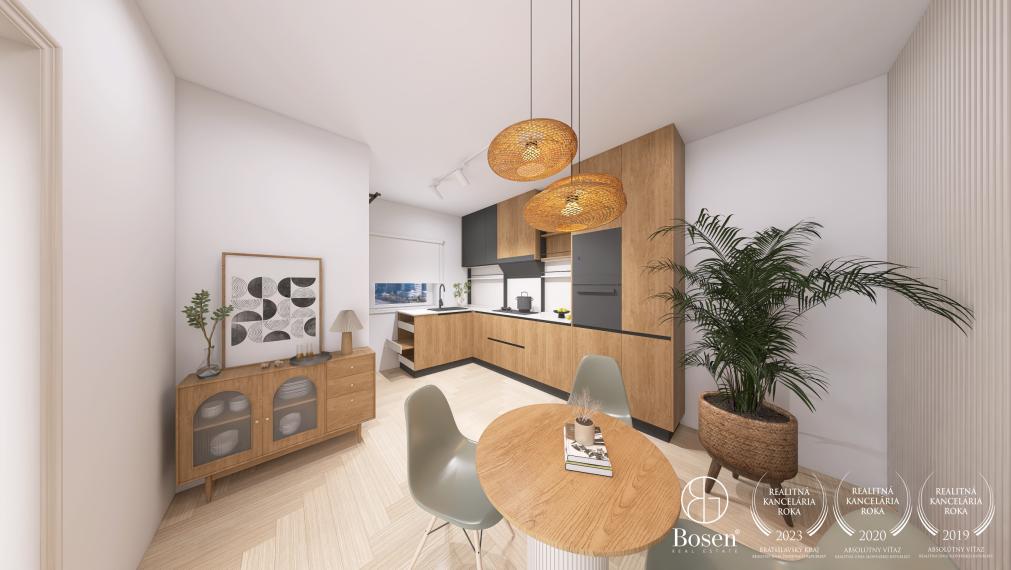 BOSEN | Veľkometrážny 1,5 izbový byt s výhľadom, Na Hrebienku, BA 63m2