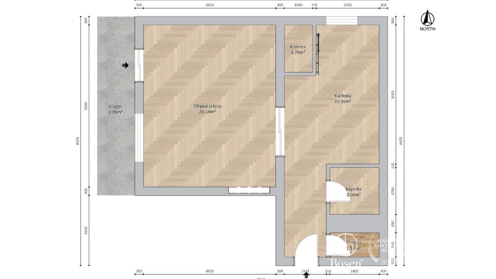 BOSEN | Veľkometrážny 1,5 izbový byt s výhľadom, Na Hrebienku, BA 63m2