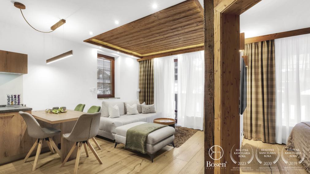 BOSEN | Exkluzívny 2 izbový apartmán s terasou, Kukučka rezort, Tatranská Lomnica
