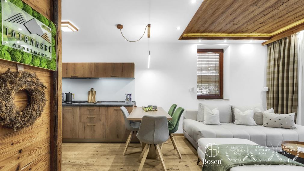 BOSEN | Exkluzívny 2 izbový apartmán s terasou, Kukučka rezort, Tatranská Lomnica