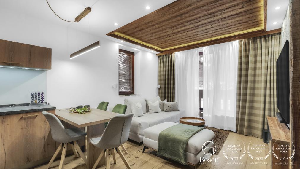 BOSEN | Exkluzívny 2 izbový apartmán s terasou, Kukučka rezort, Tatranská Lomnica