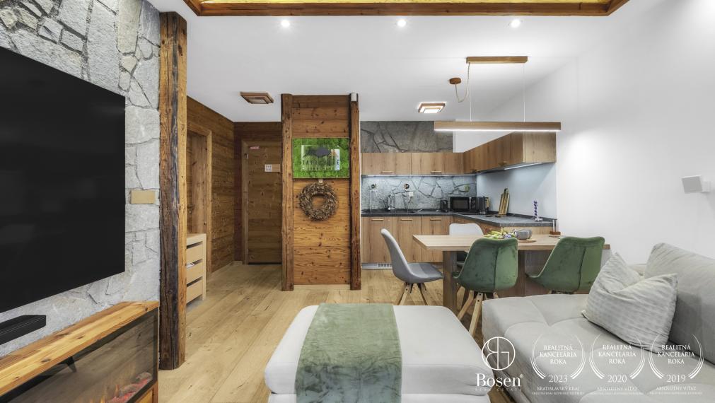 BOSEN | Exkluzívny 2 izbový apartmán s terasou, Kukučka rezort, Tatranská Lomnica